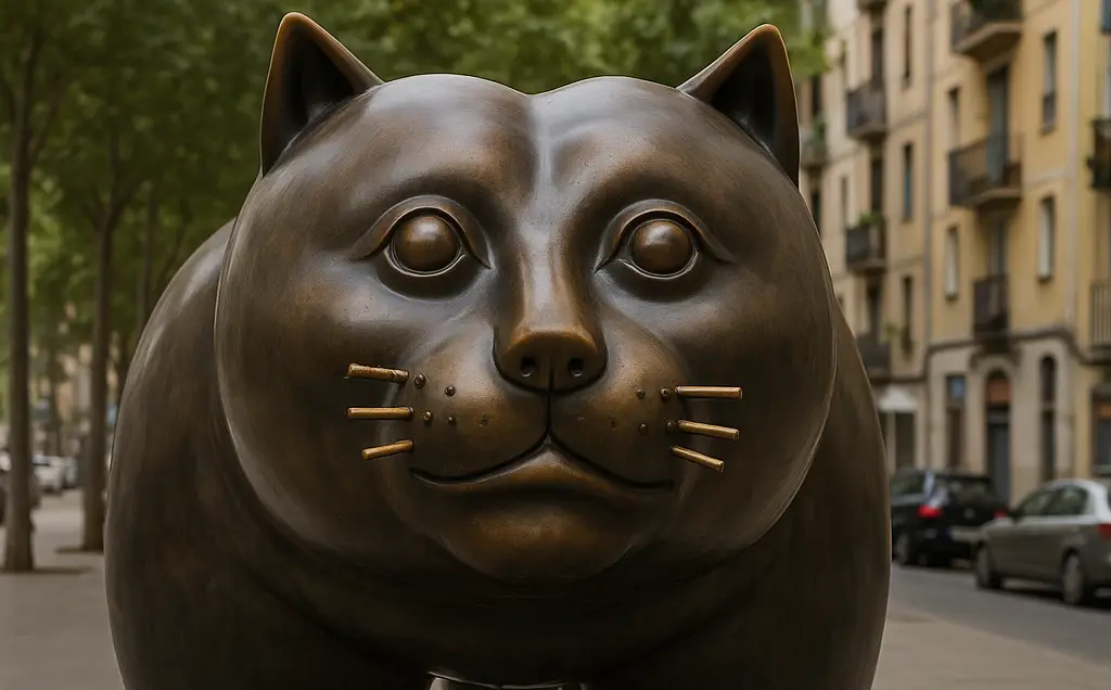 Botero Cat Barcelona: The Raval’s famous fat Cat statue